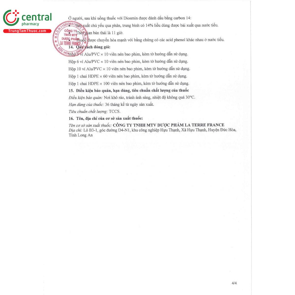 thuoc diosce 10 L4025 thuoc diosce 10 L4025