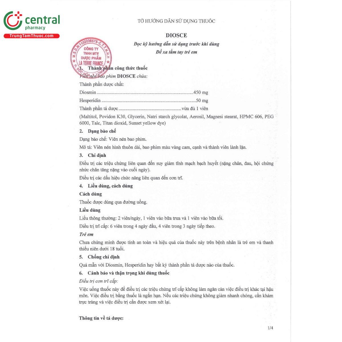 thuoc diosce 7 C1620 thuoc diosce 7 C1620
