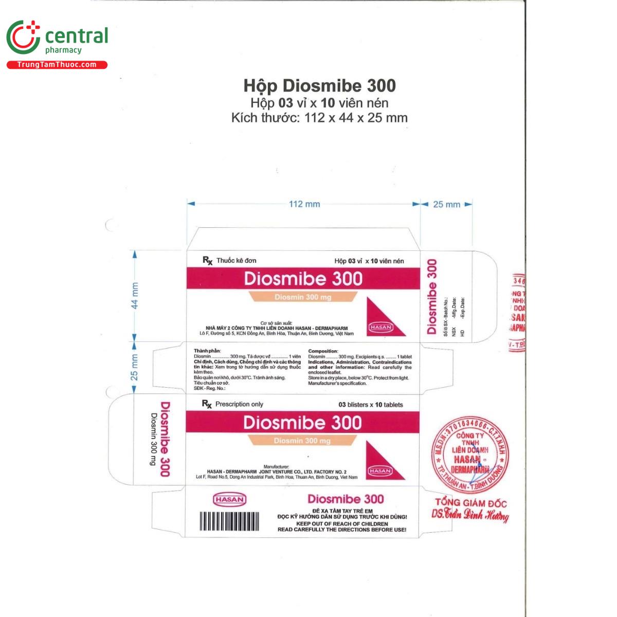 thuoc diosmibe 300mg 1 A0621