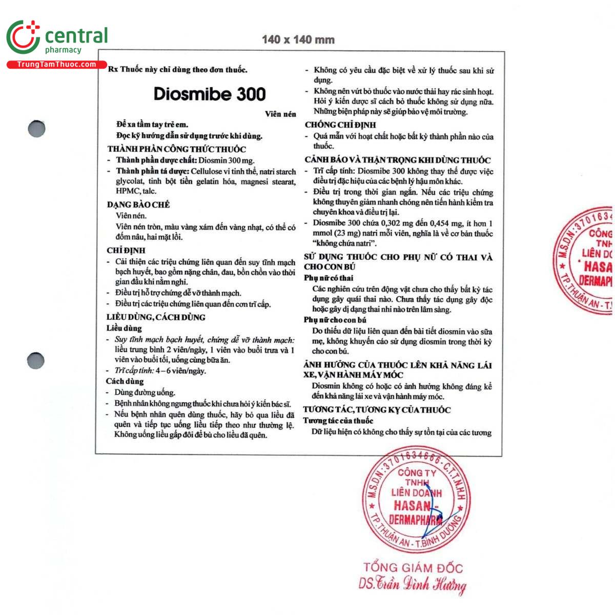 thuoc diosmibe 300mg 5 E1381