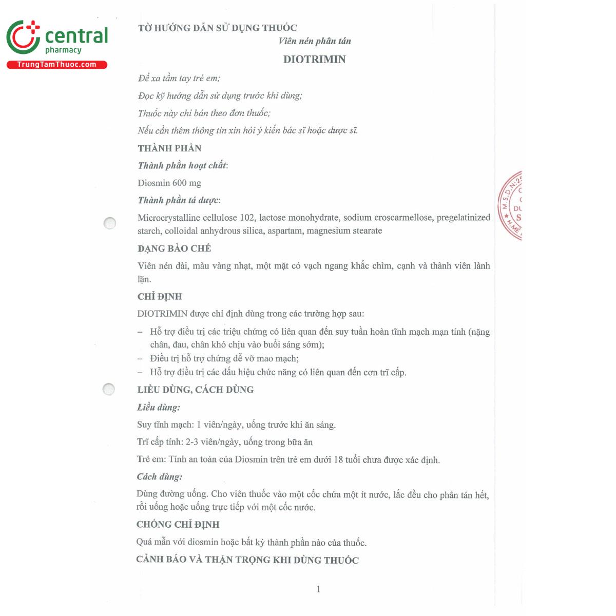 thuoc diotrimin 600mg 3 C0540 thuoc diotrimin 600mg 3 C0540