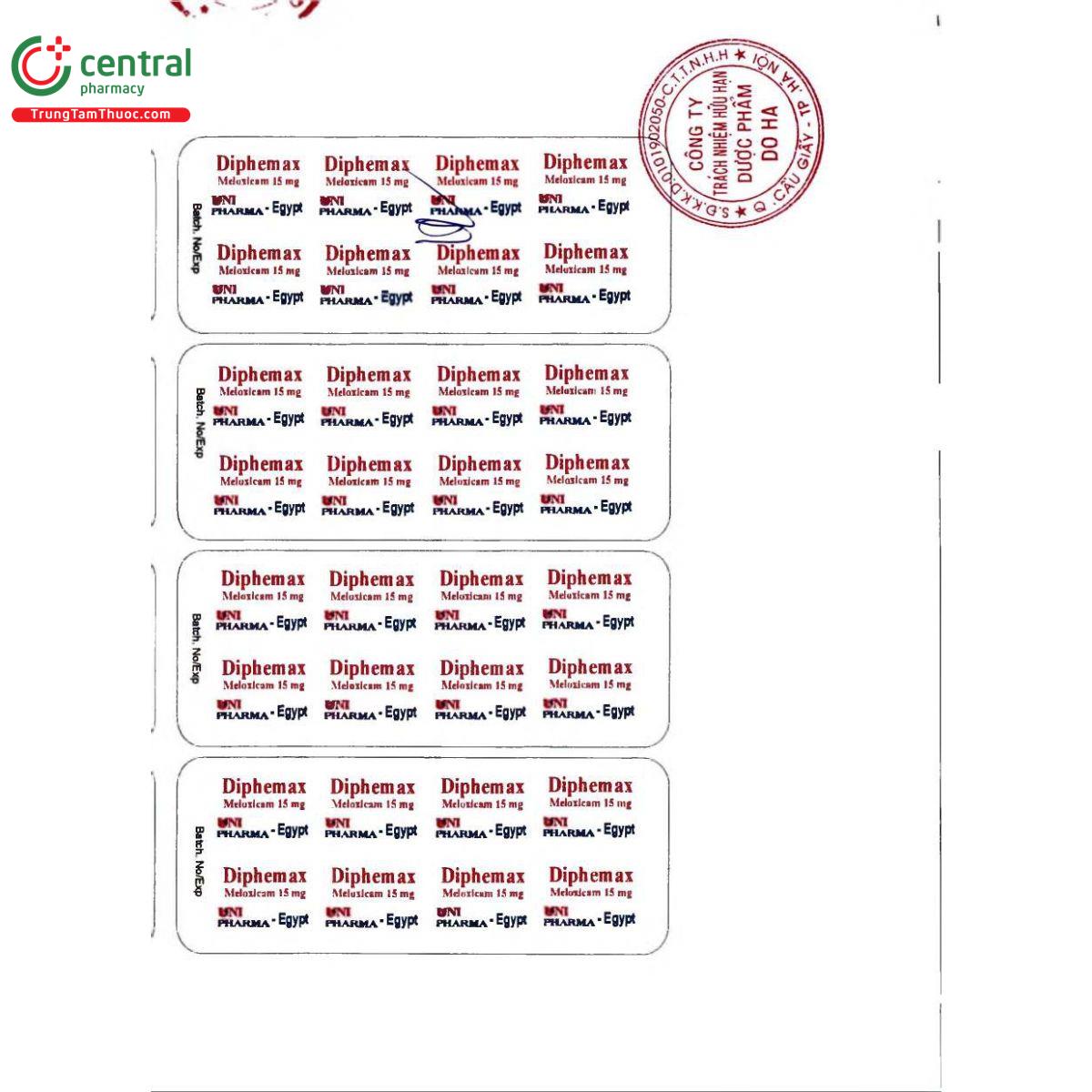 thuoc diphemax 15mg 3 B0364 thuoc diphemax 15mg 3 B0364