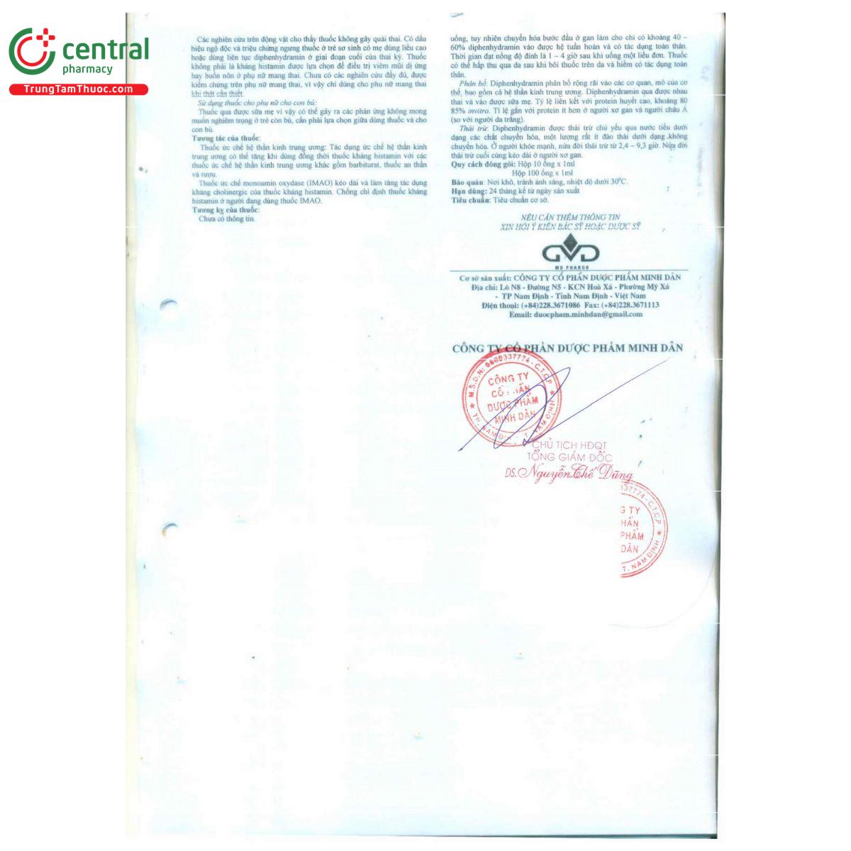 thuoc diphenhydramin 10mg 1ml minh dan 6 R7566 thuoc diphenhydramin 10mg 1ml minh dan 6 R7566