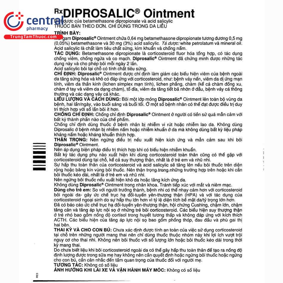 thuoc diprosalic ointment 15g 8 L4117