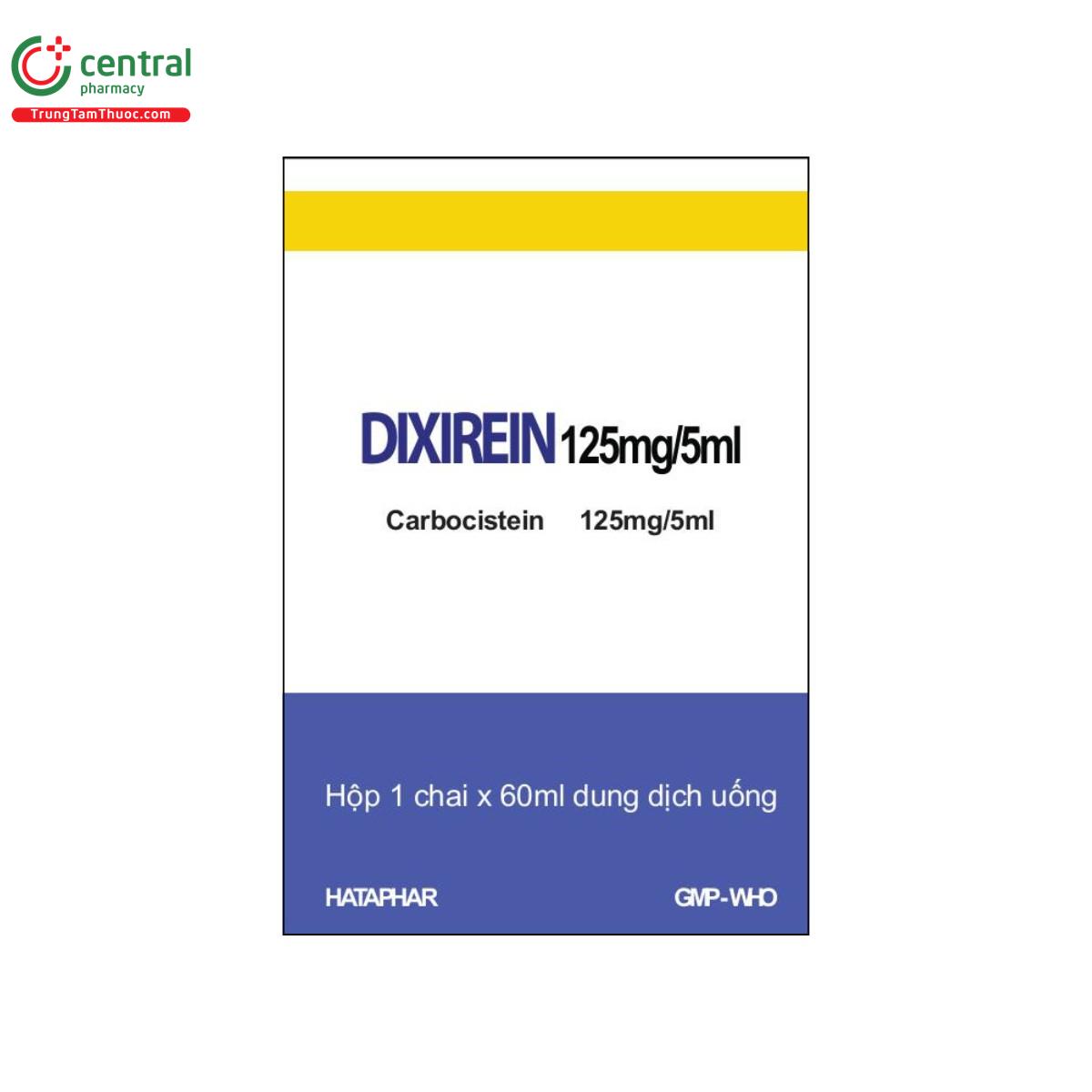 thuoc dixirein 125mg 5ml H3185