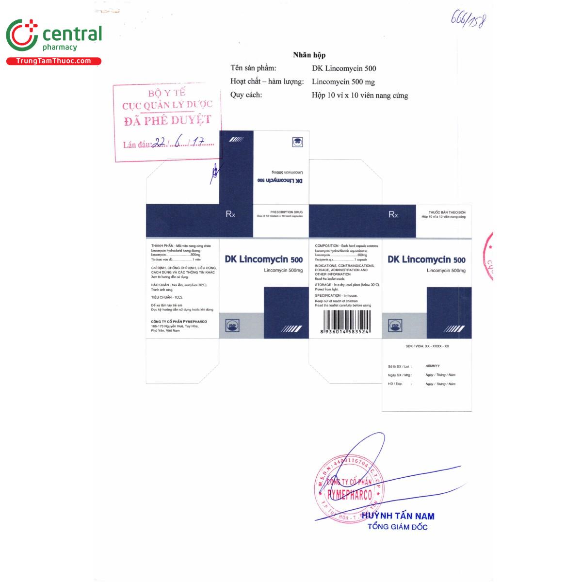 thuoc dk lincomycin 500 2 A0267 thuoc dk lincomycin 500 2 A0267