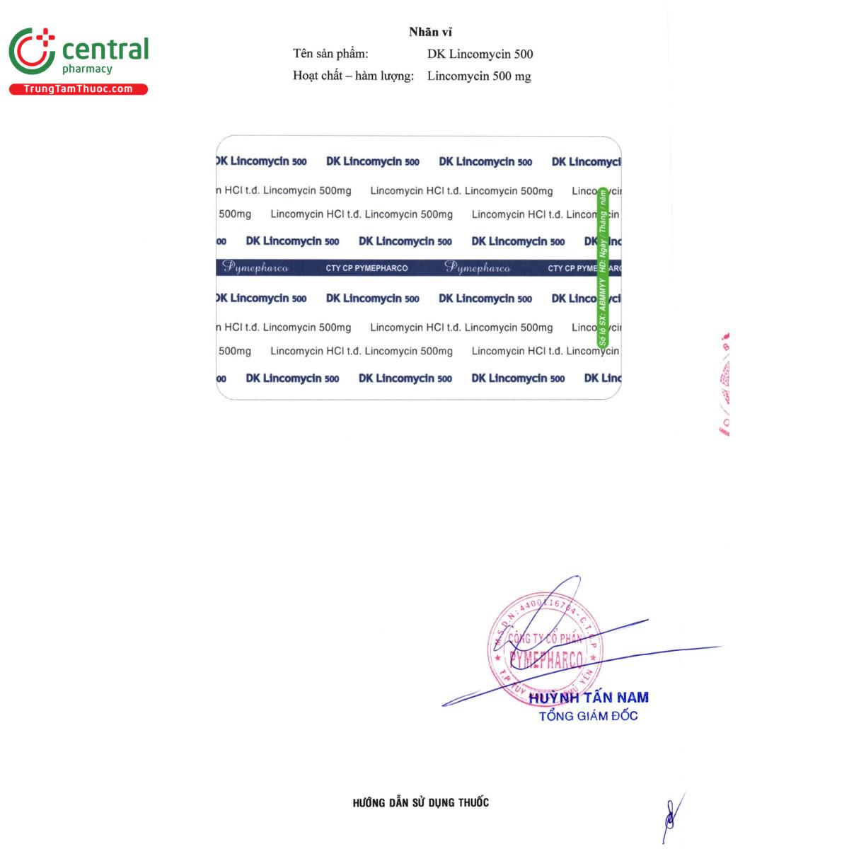 thuoc dk lincomycin 500 3 G2804 thuoc dk lincomycin 500 3 G2804