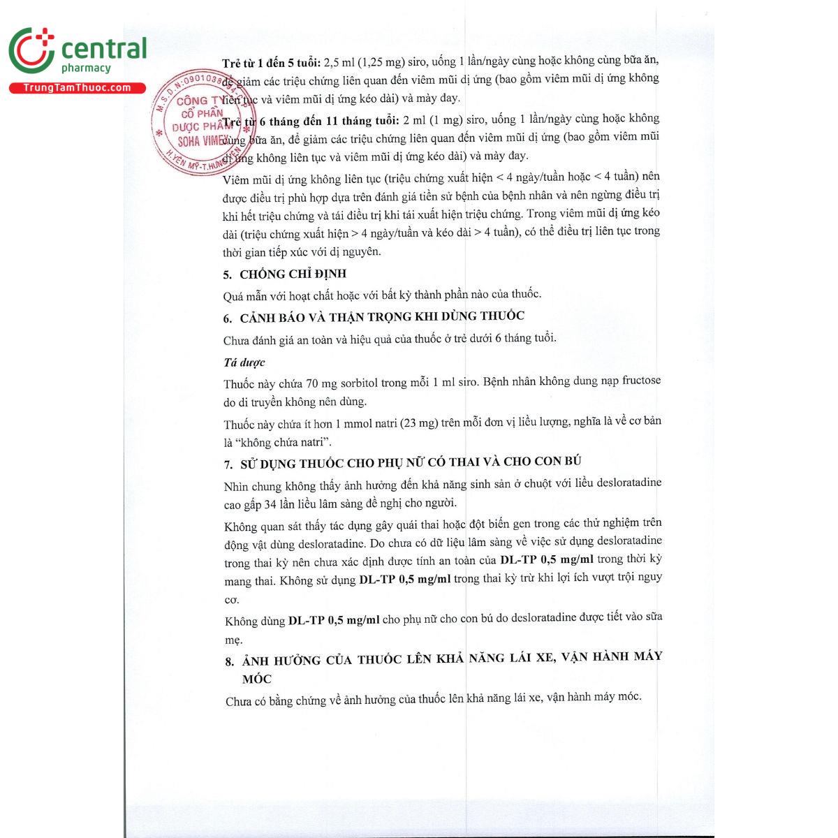 thuoc dl tp 0 5 mg ml 5 D1551