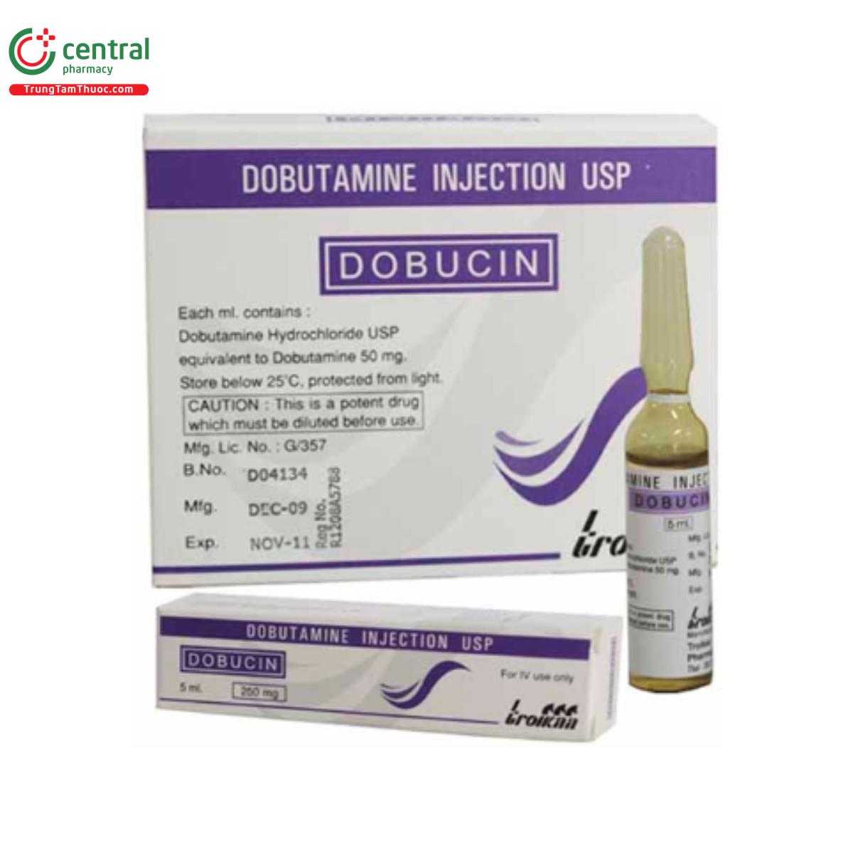 thuoc dobucin 250mg 5ml 3 T8132