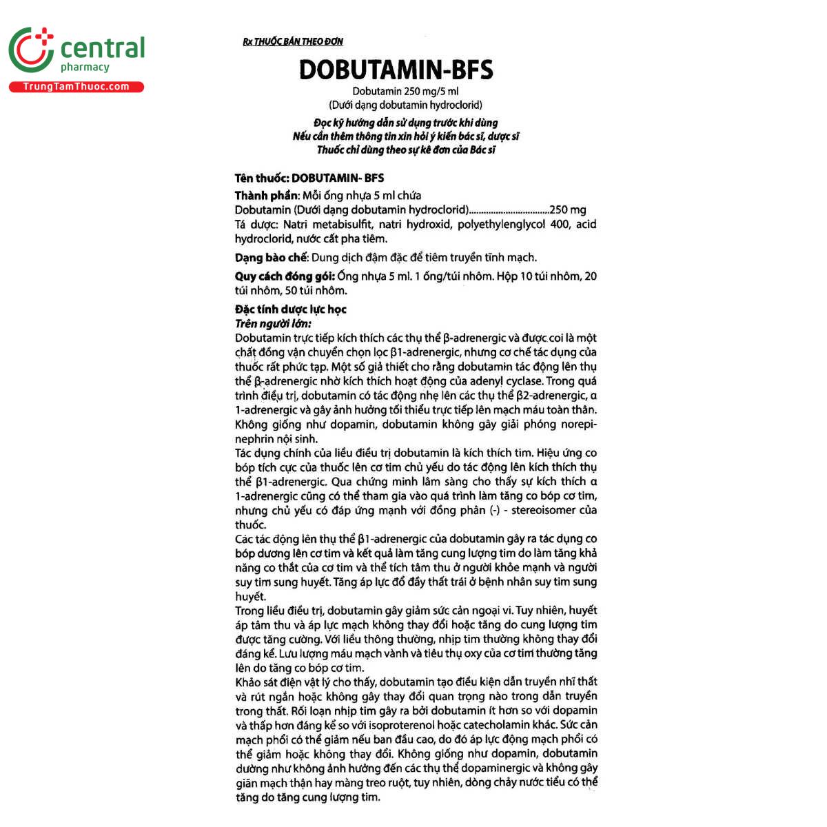 thuoc dobutamin bfs 250mg 5ml 5 C0615