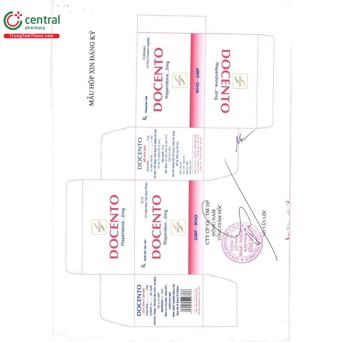 thuoc docento 2mg 10 H2725 thuoc docento 2mg 10 H2725