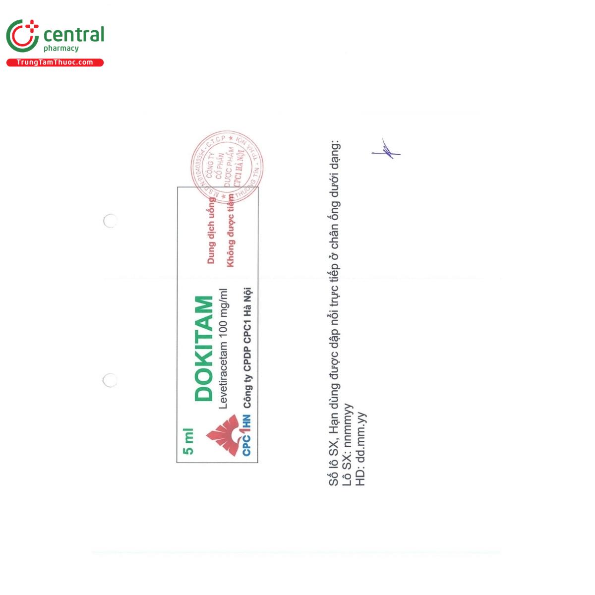 thuoc dokitam 100mg ml 6 T7482 thuoc dokitam 100mg ml 6 T7482