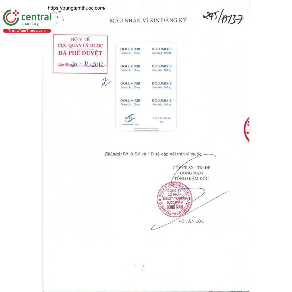 thuoc dolumixib 100mg 6 S7147 thuoc dolumixib 100mg 6 S7147