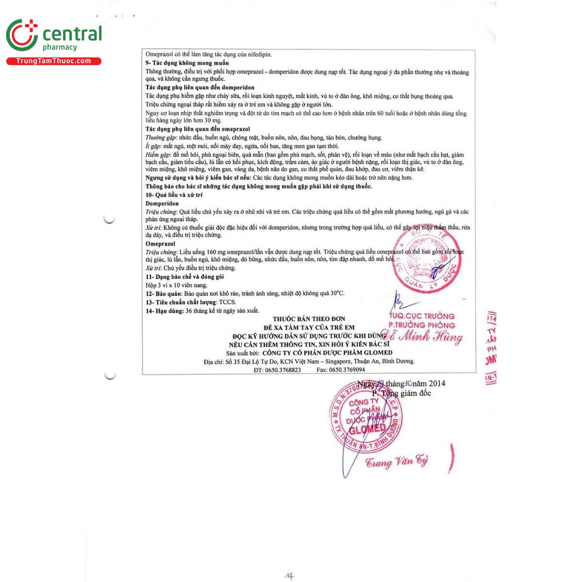 thuoc domprezil glomed 7 T8680 thuoc domprezil glomed 7 T8680