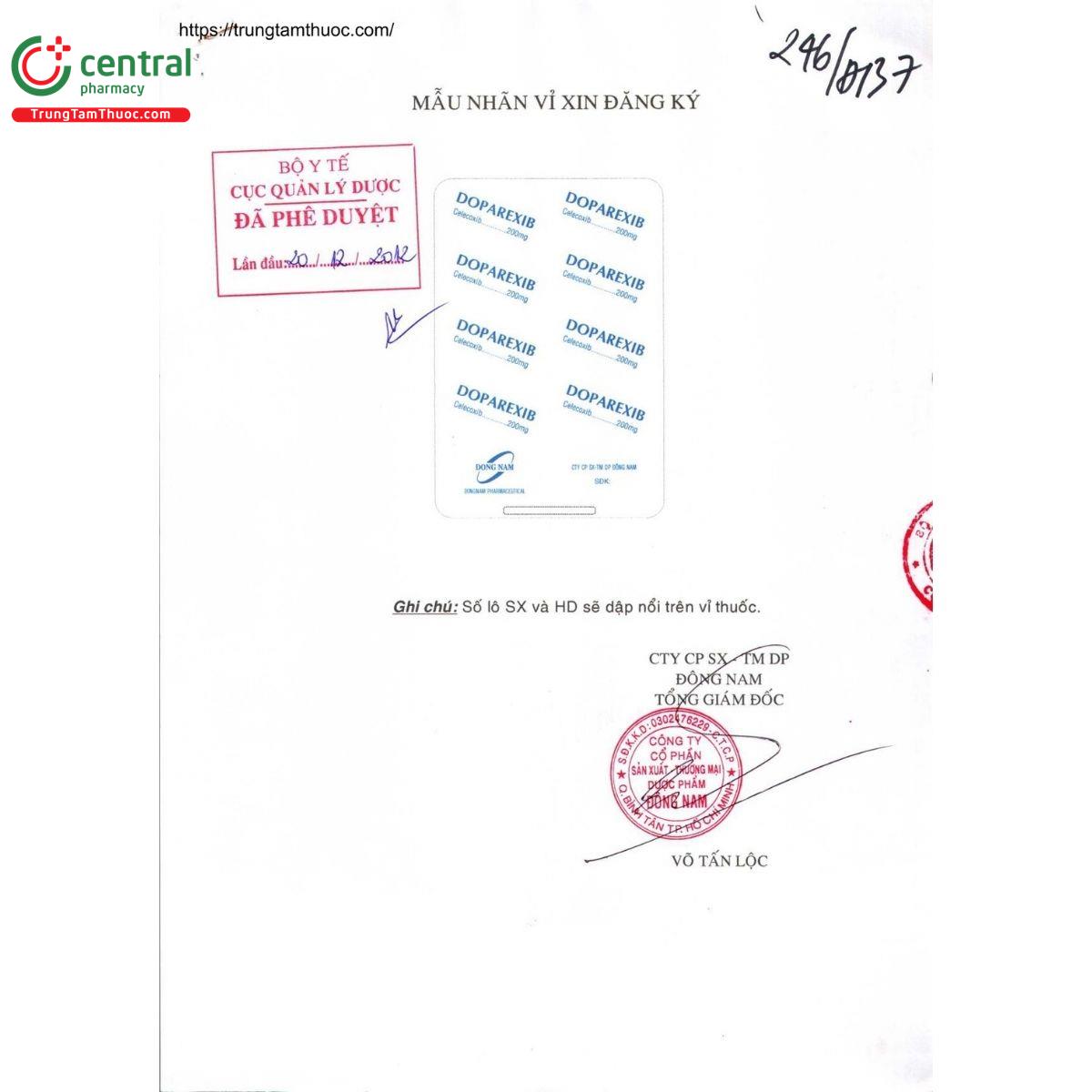 thuoc doparexib 200mg 3 O5176 thuoc doparexib 200mg 3 O5176