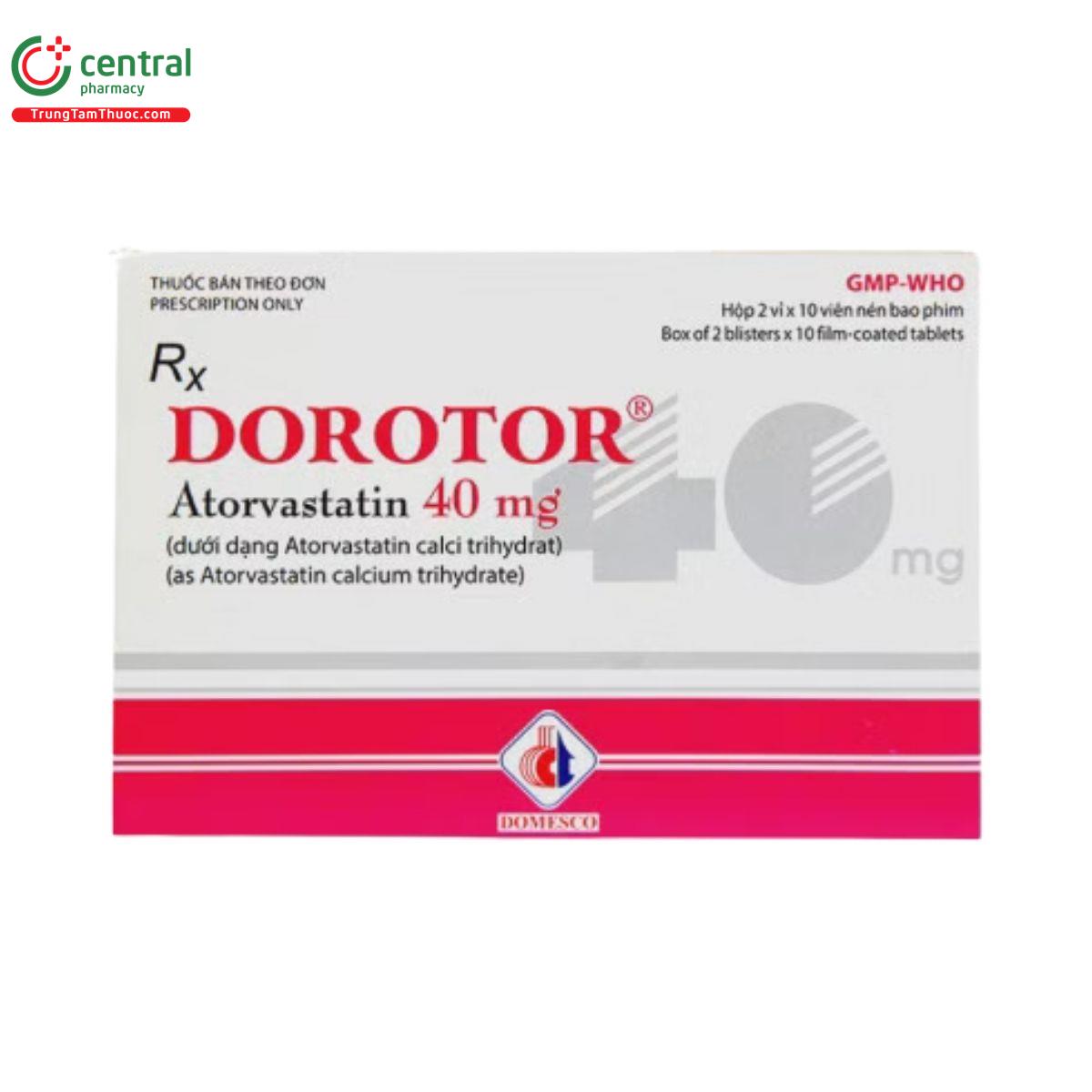 thuoc dorotor 40mg 3 B0264 thuoc dorotor 40mg 3 B0264