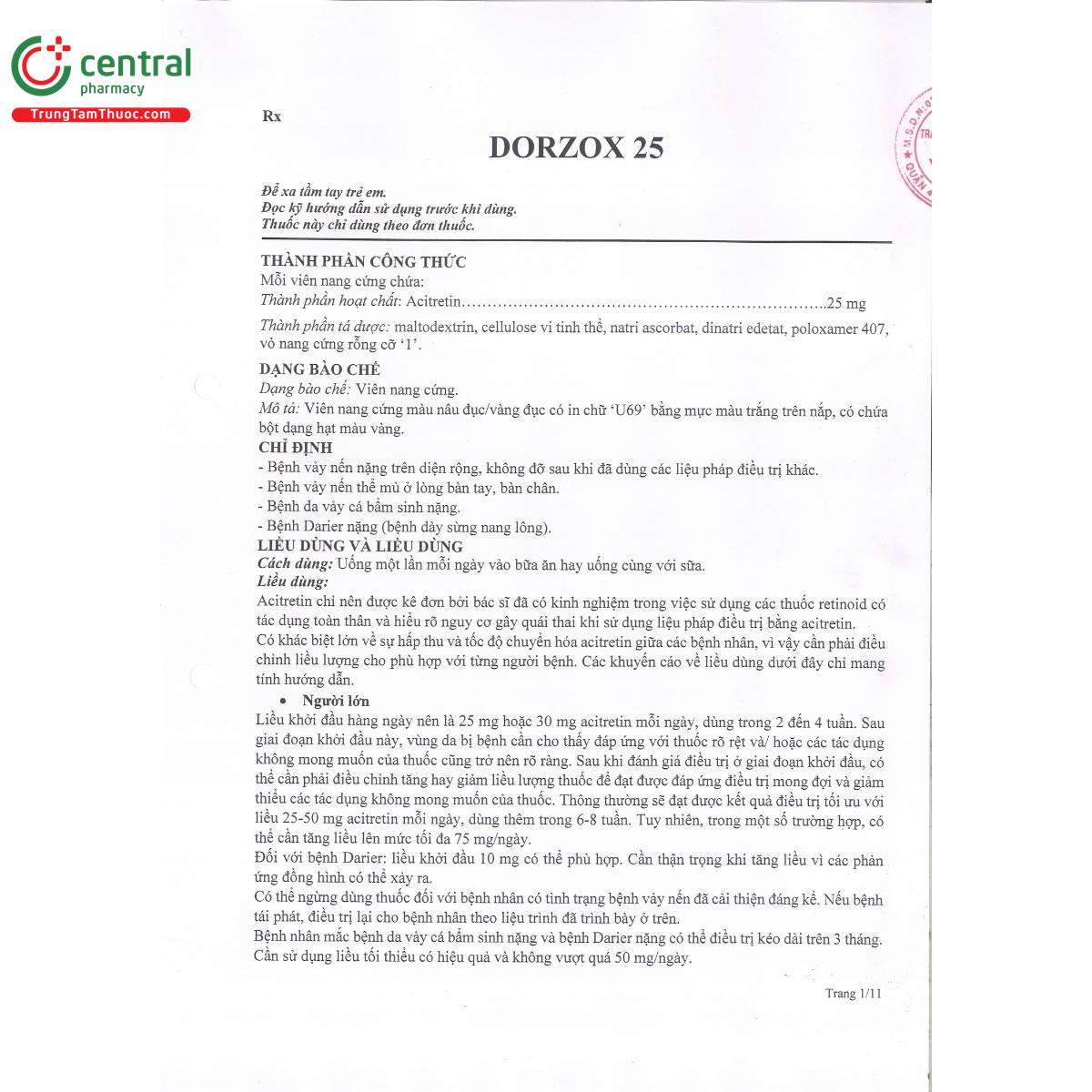 thuoc dorzox 25 4 K4668