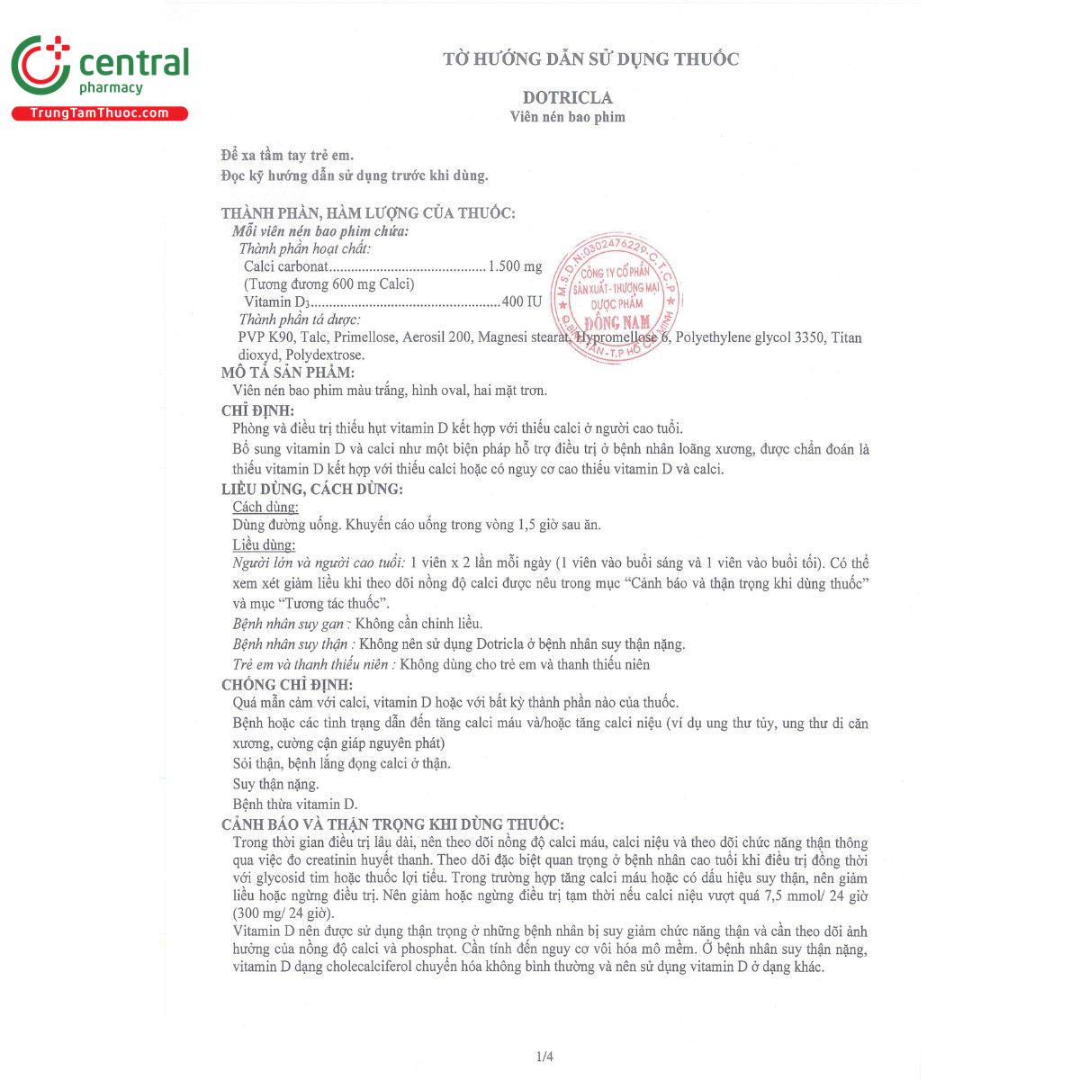thuoc dotricla 1500mg 400iu 7 P6647 thuoc dotricla 1500mg 400iu 7 P6647