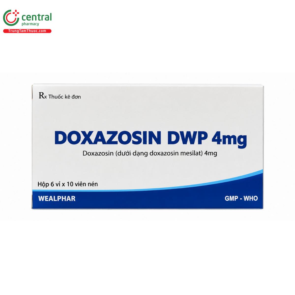 thuoc doxazosin dwp 4mg 3 K4658 thuoc doxazosin dwp 4mg 3 K4658