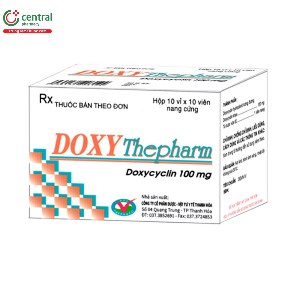 thuoc doxythepharm 100mg 1 R7120 thuoc doxythepharm 100mg 1 R7120