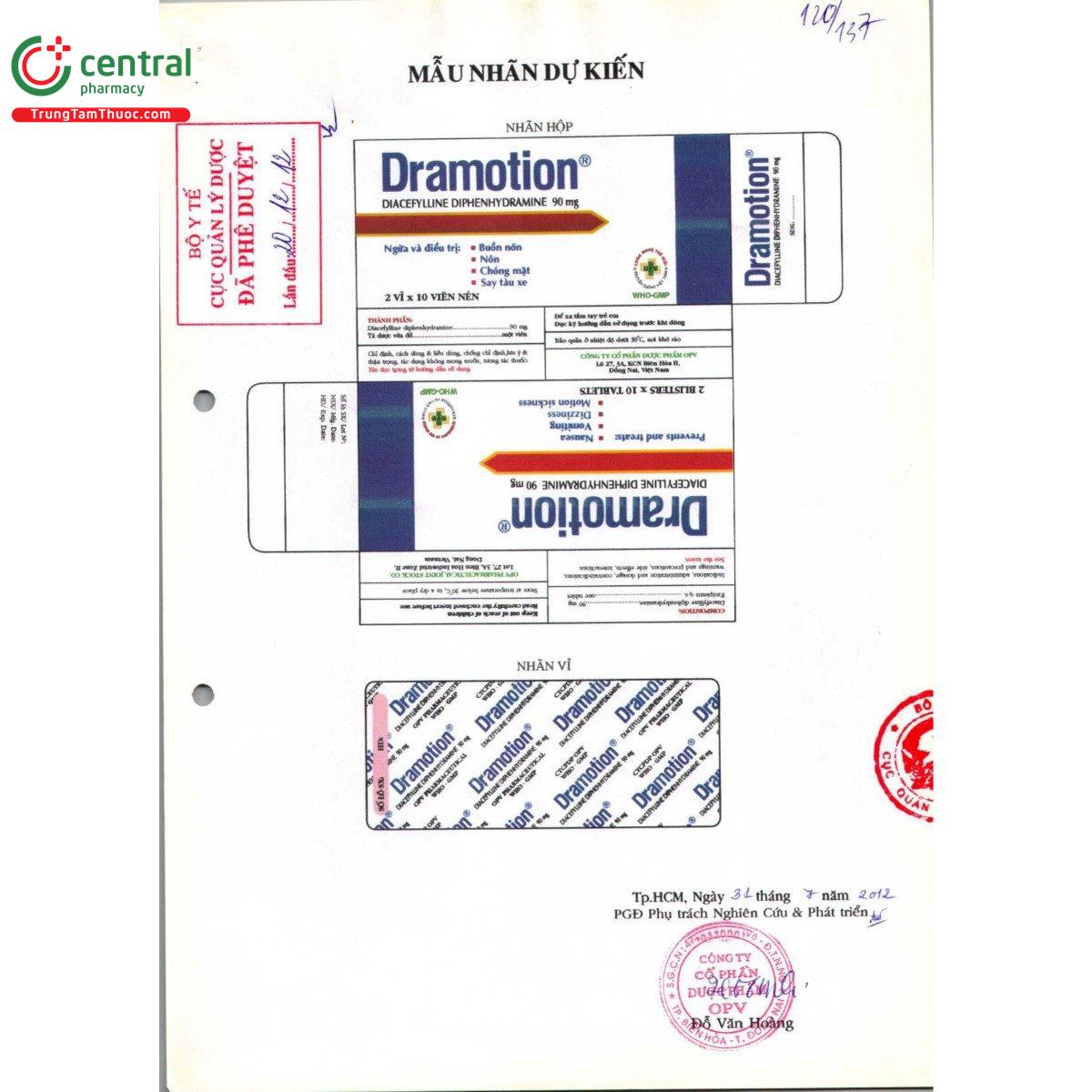 thuoc dramotion 90mg 2 C1482 thuoc dramotion 90mg 2 C1482