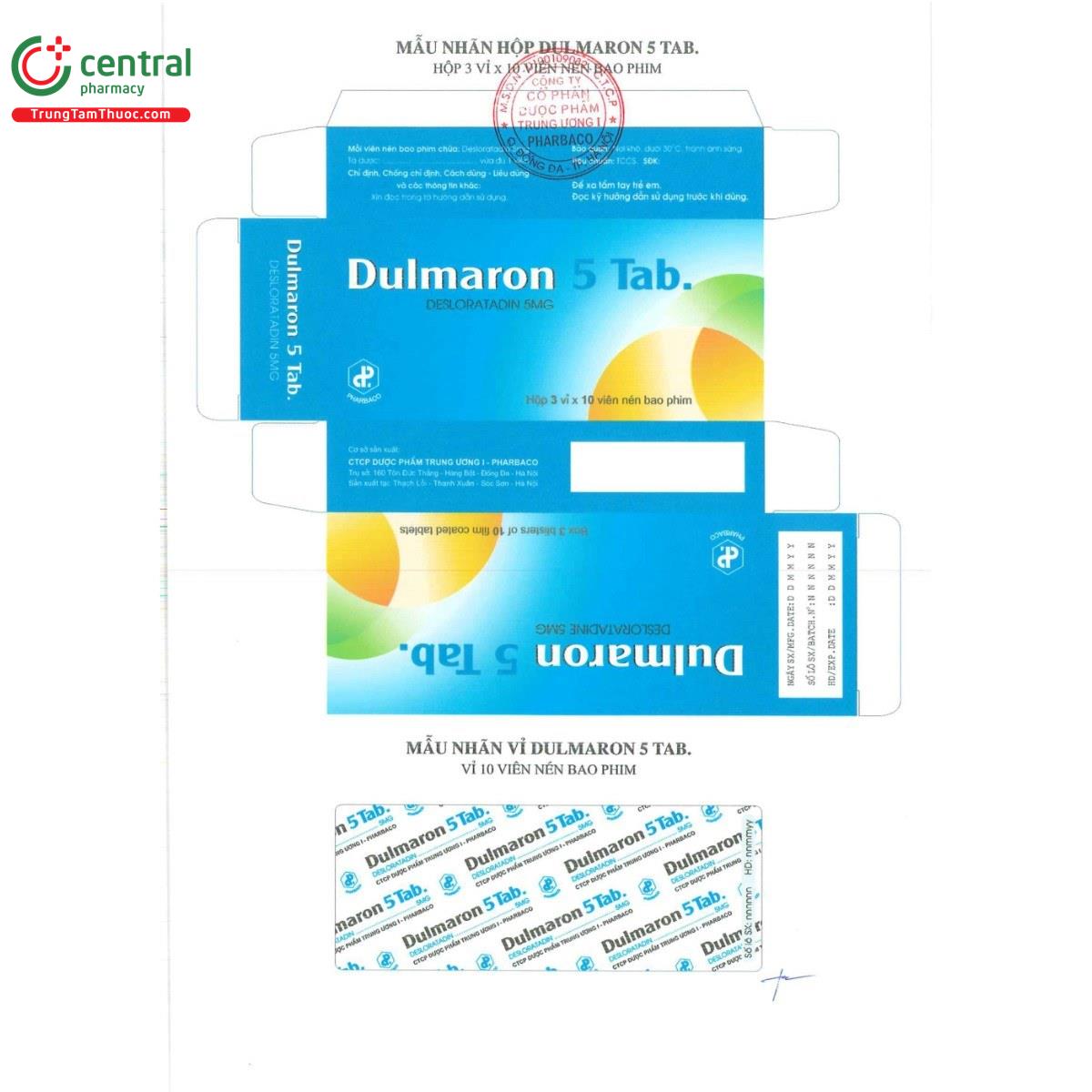 thuoc dulmaron 5 tab 2 K4414
