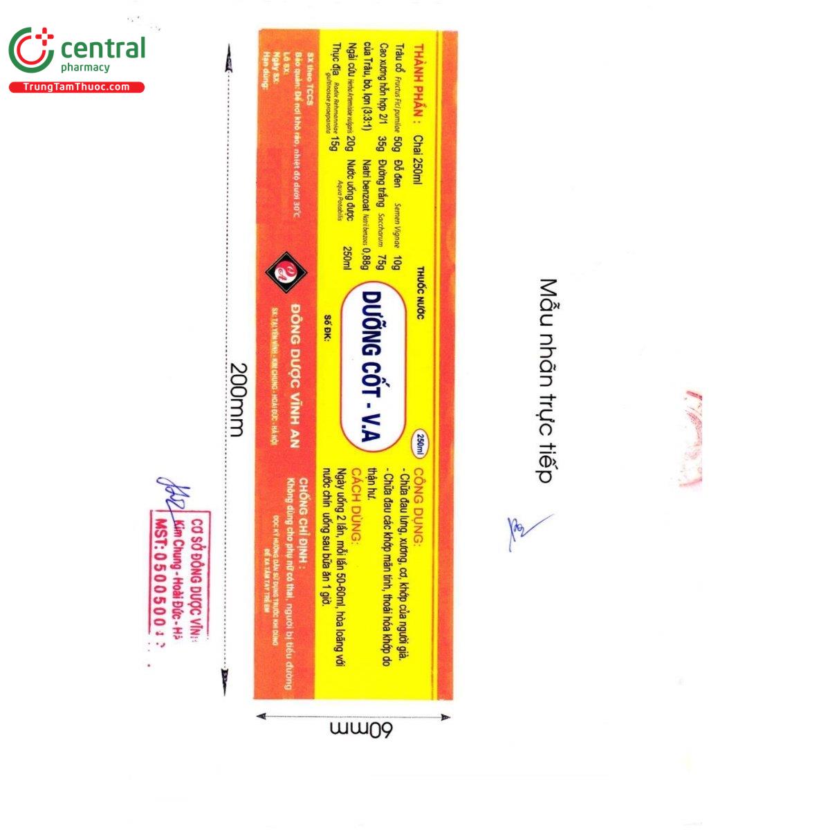 thuoc duong cot v a 3 V8410 thuoc duong cot v a 3 V8410