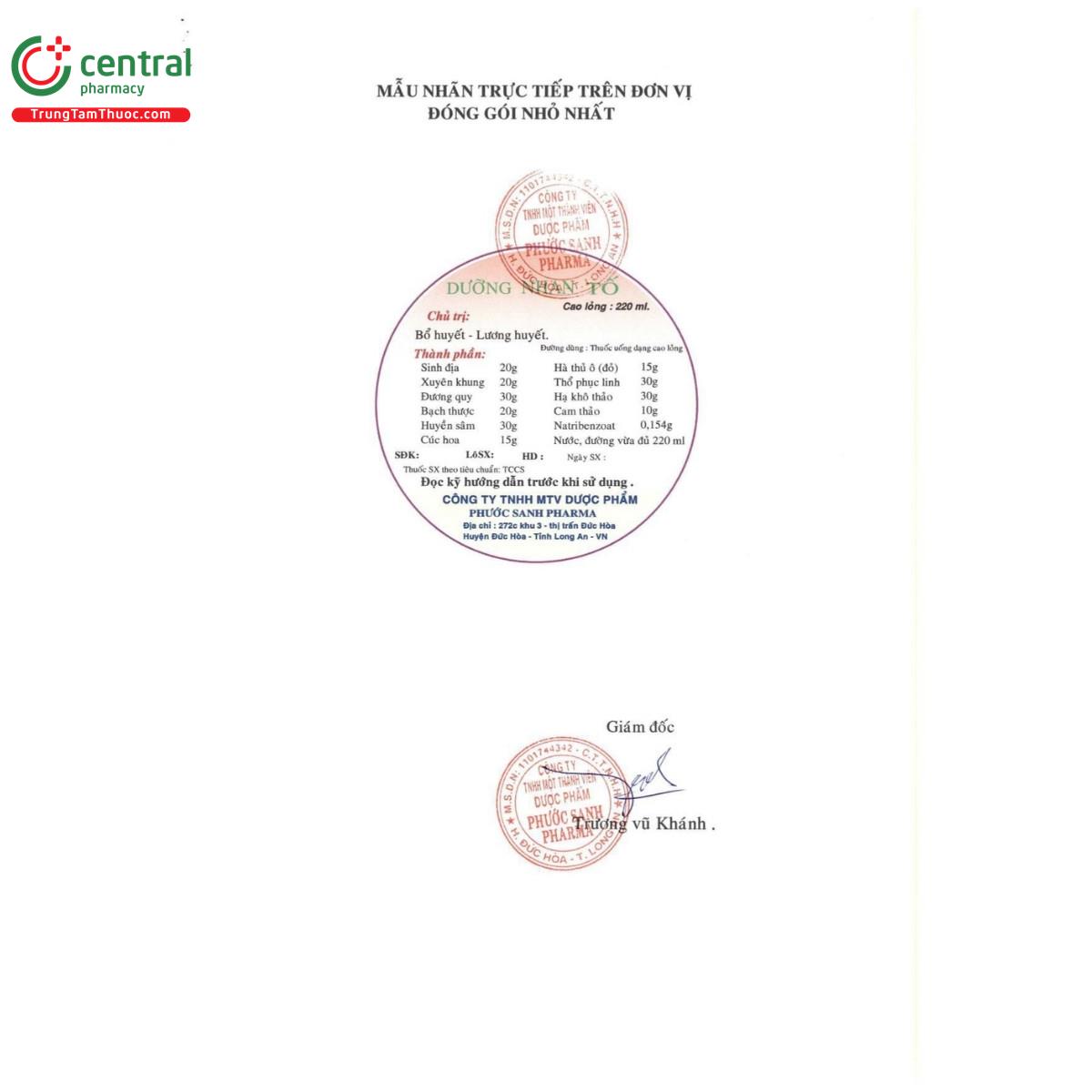 thuoc duong nhan to phuoc sanh 6 F2263 thuoc duong nhan to phuoc sanh 6 F2263