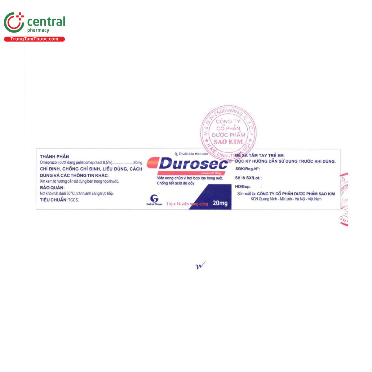 thuoc durosec 20mg 4 F2338 thuoc durosec 20mg 4 F2338