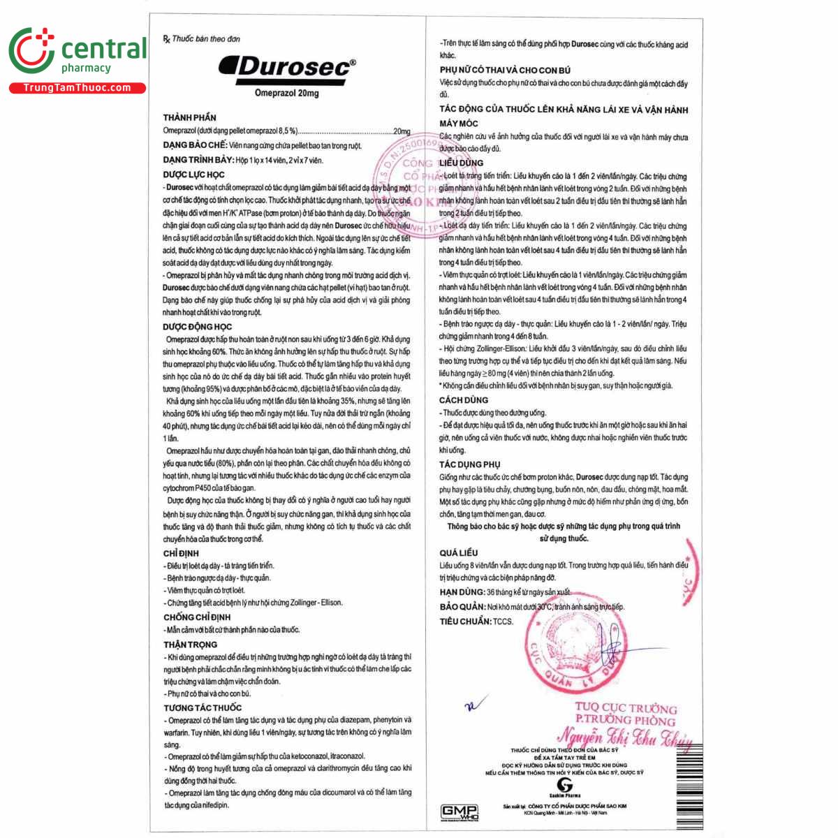 thuoc durosec 20mg 7 H2806 thuoc durosec 20mg 7 H2806