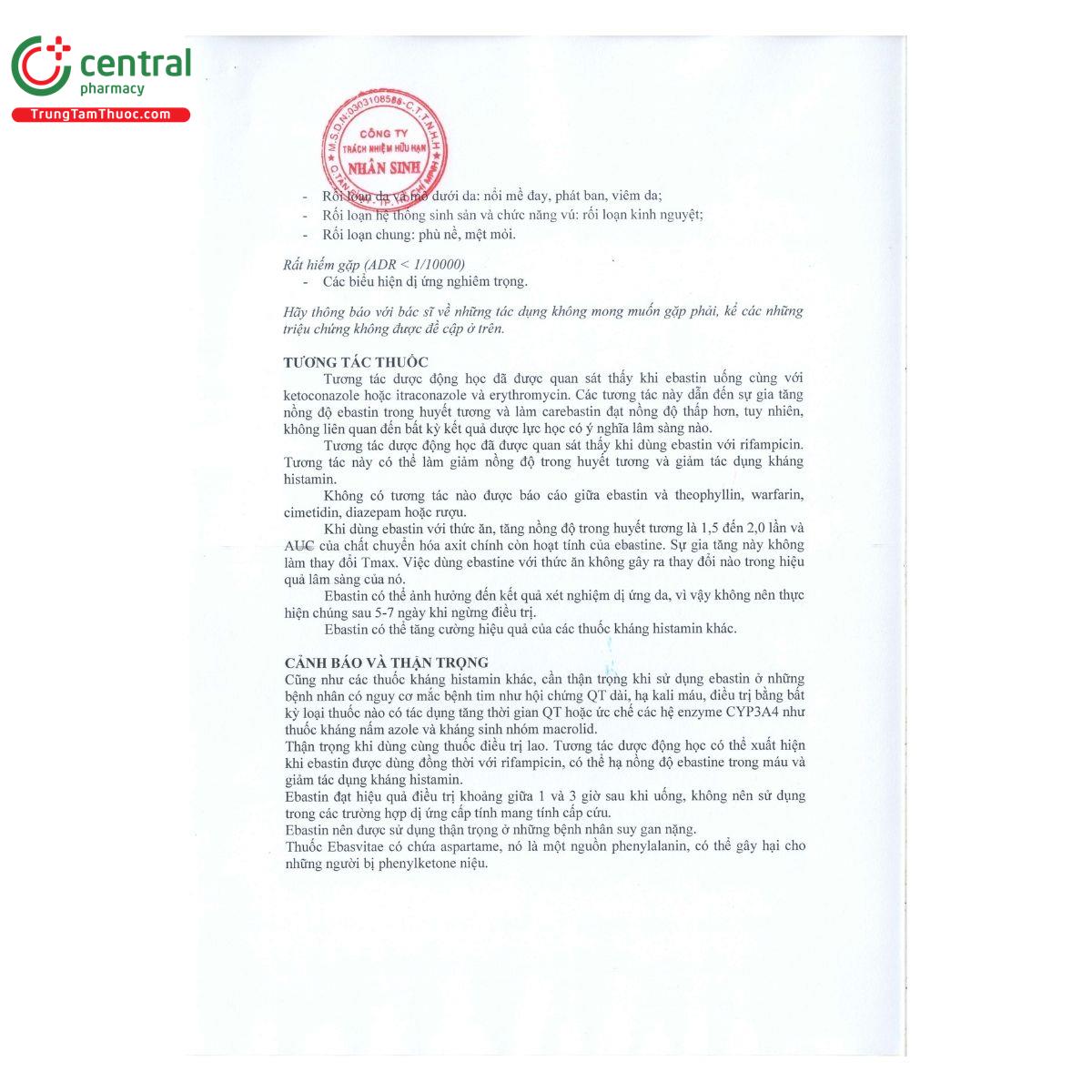 thuoc ebasvitae 10mg orodisperable tablets 5 H2166 thuoc ebasvitae 10mg orodisperable tablets 5 H2166