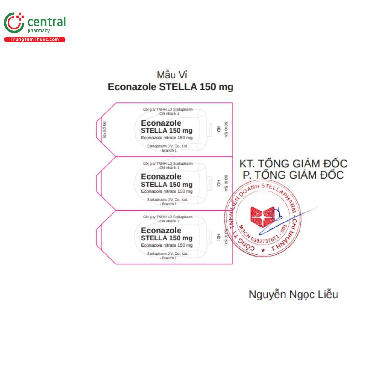 thuoc econazole stella 150mg 8 B0207 thuoc econazole stella 150mg 8 B0207
