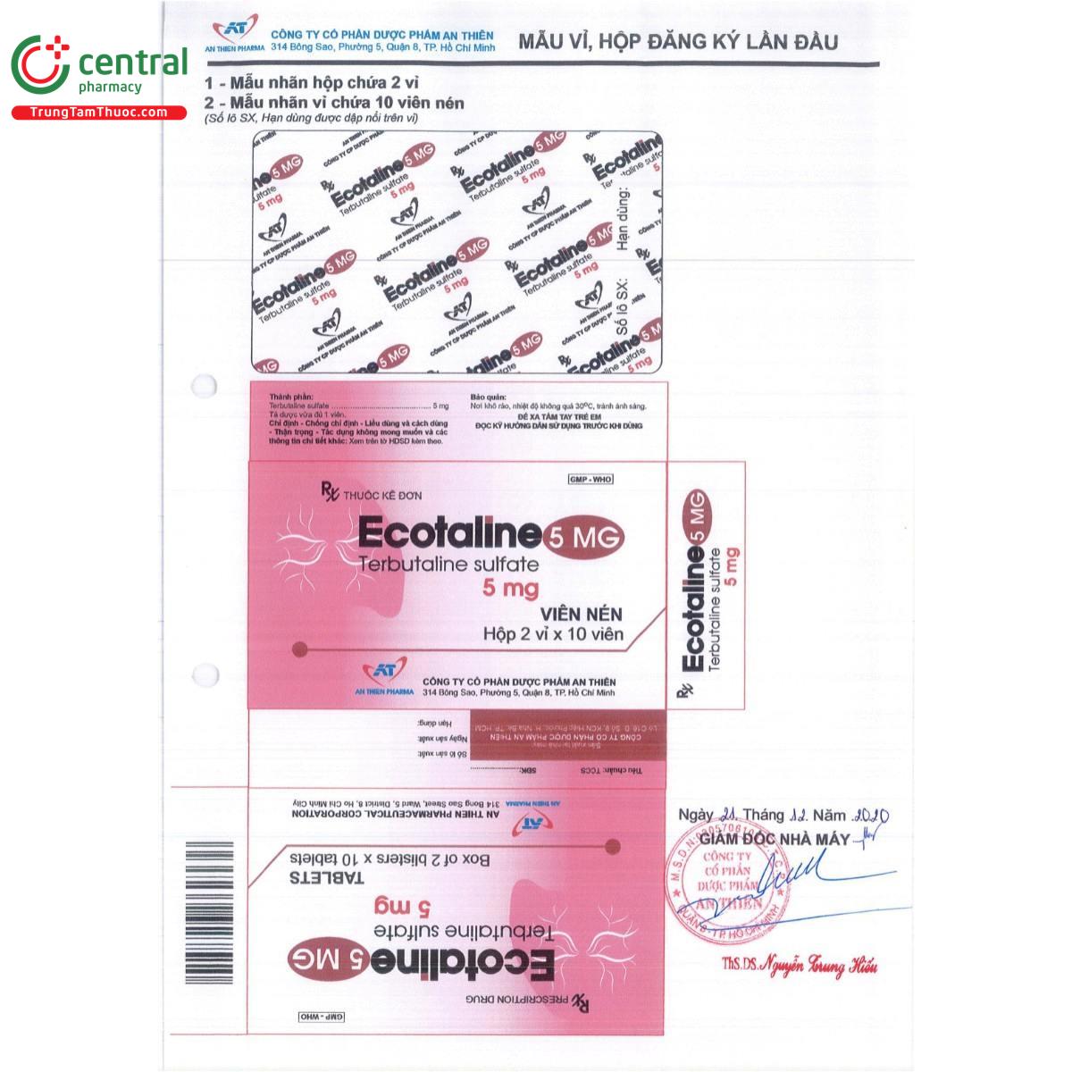 thuoc ecotaline 5mg 2 R7716 thuoc ecotaline 5mg 2 R7716