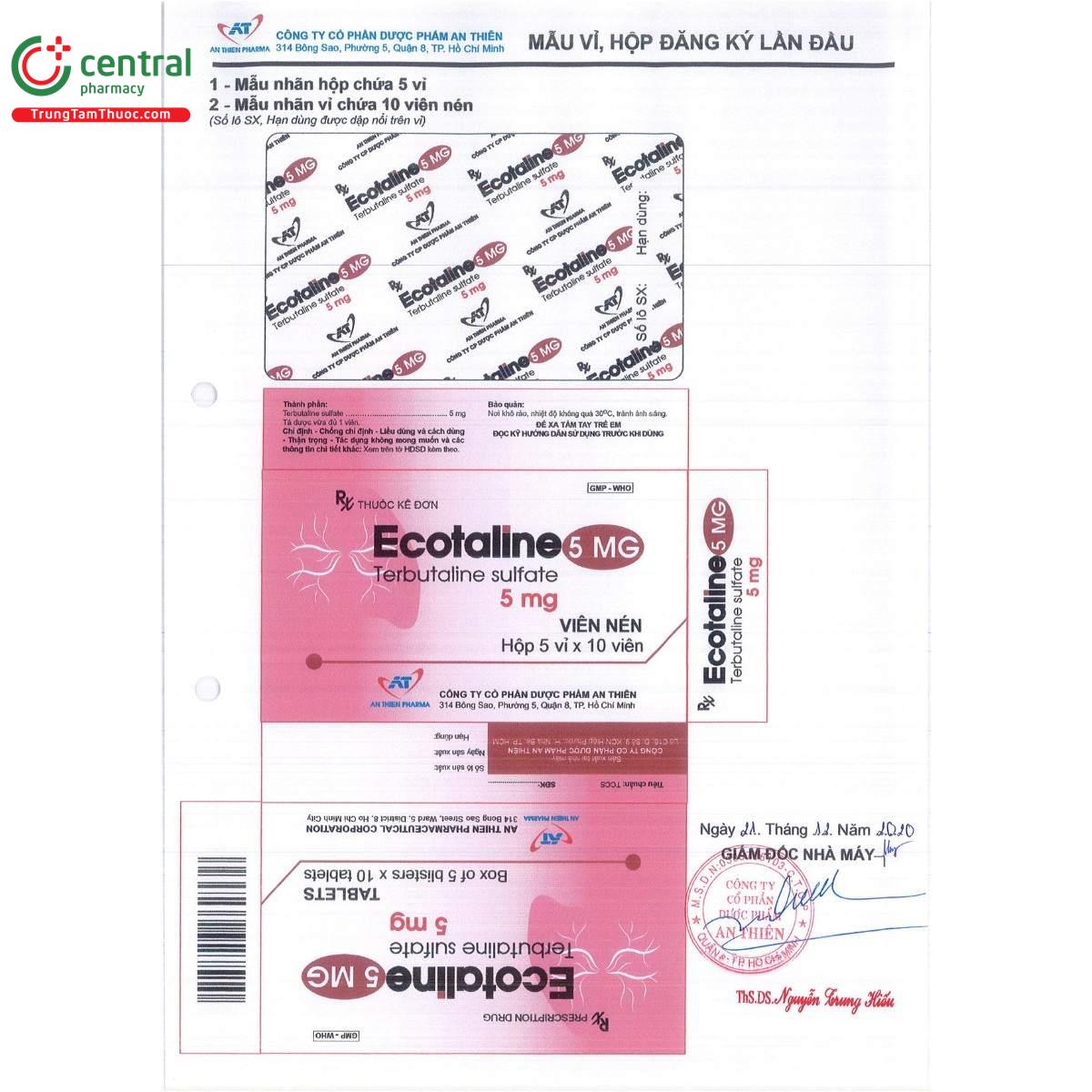 thuoc ecotaline 5mg 4 E1432 thuoc ecotaline 5mg 4 E1432