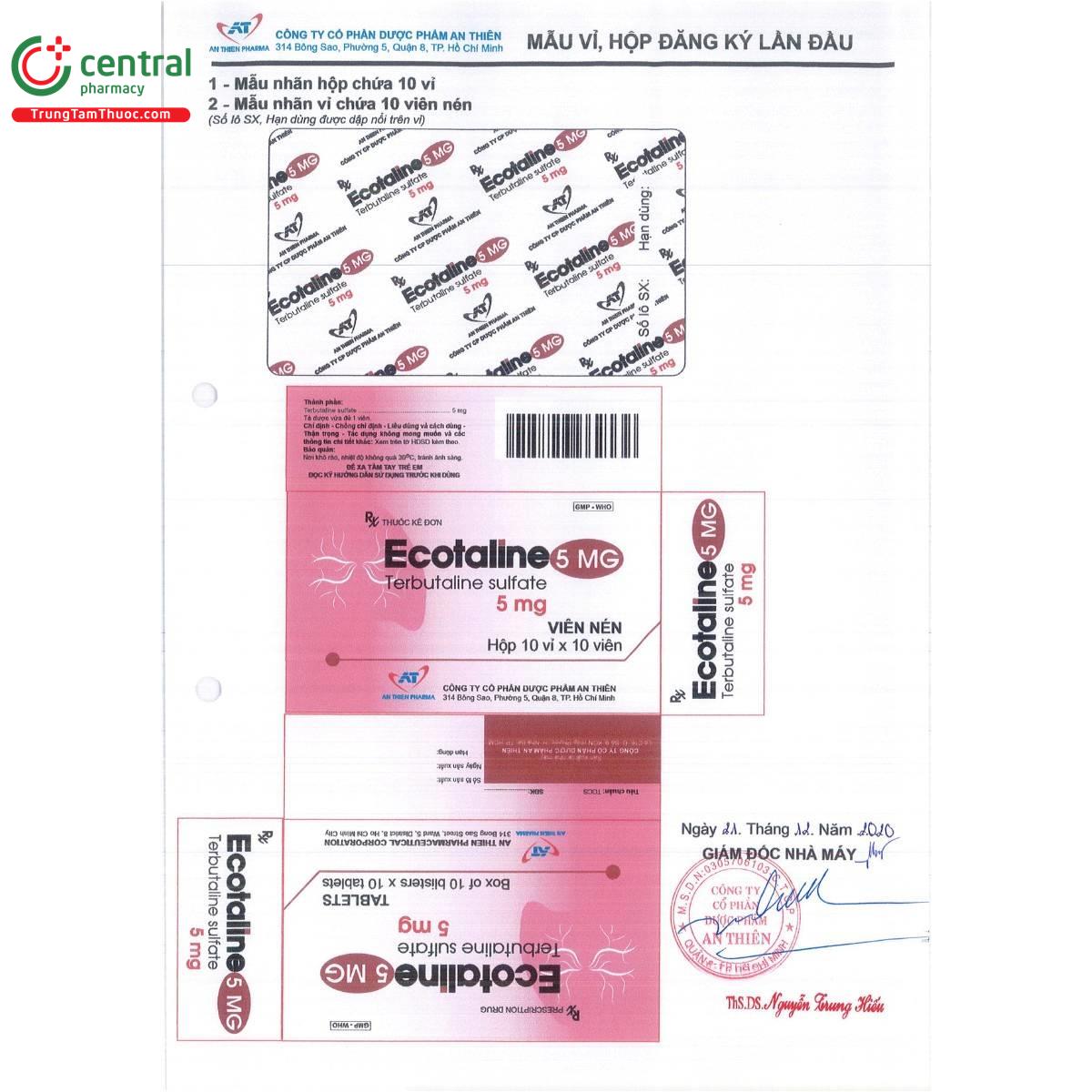 thuoc ecotaline 5mg 5 B0343 thuoc ecotaline 5mg 5 B0343