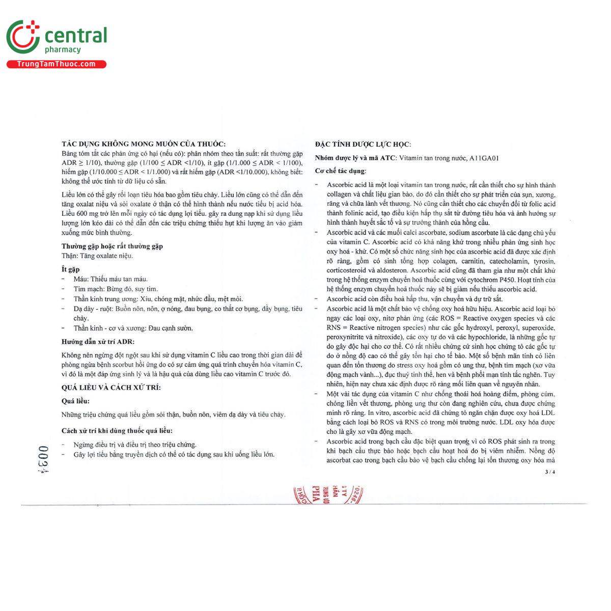 thuoc effecorbic 1000mg 5 D1305