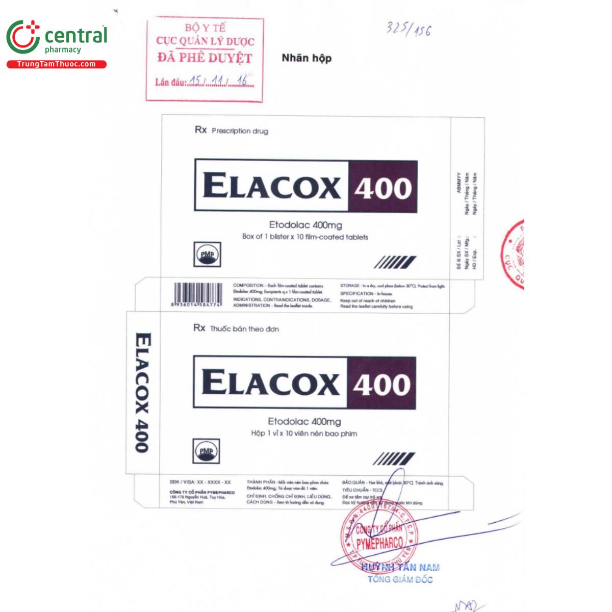 thuoc elacox 400 8 J3300