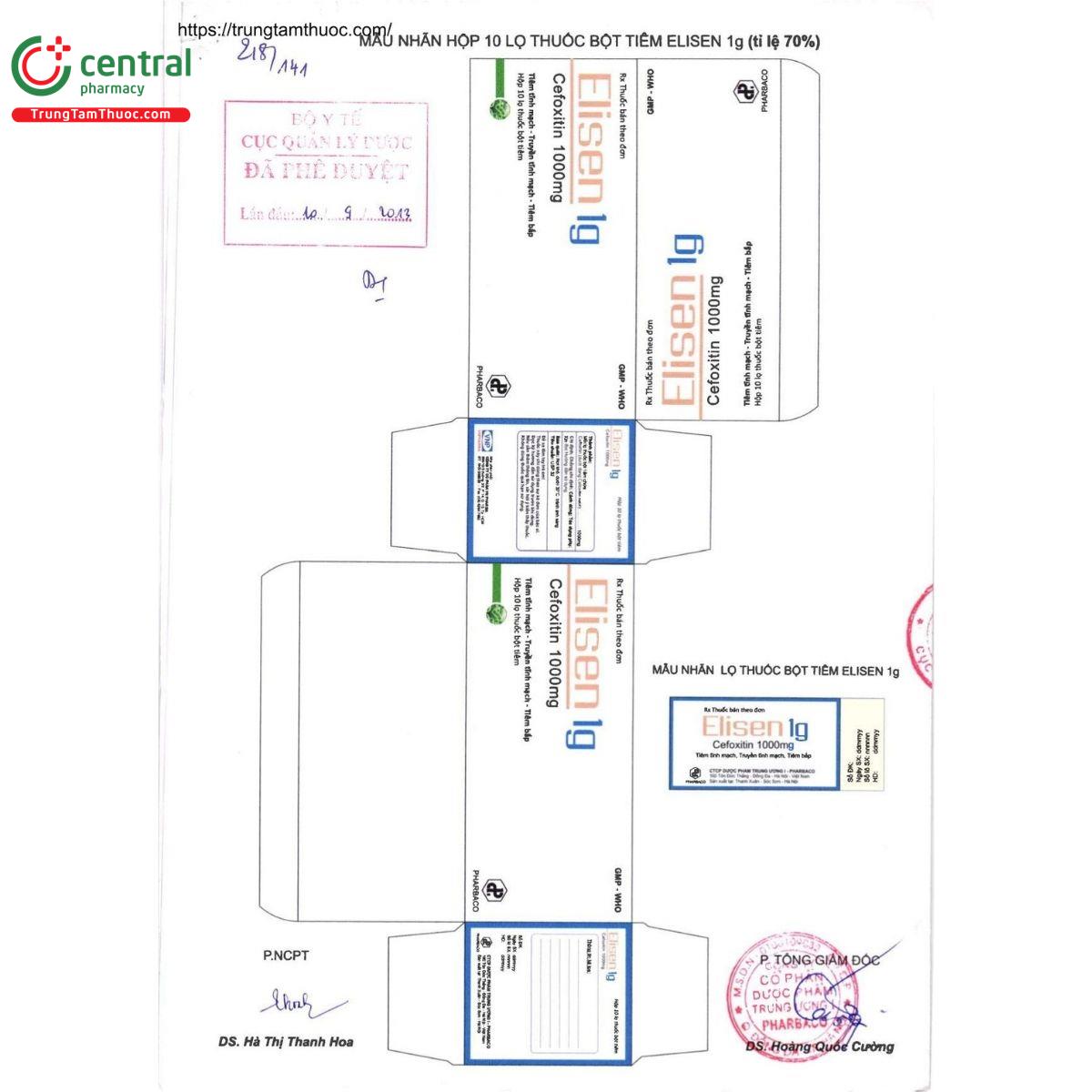 thuoc elisen 1g 2 B0371 thuoc elisen 1g 2 B0371