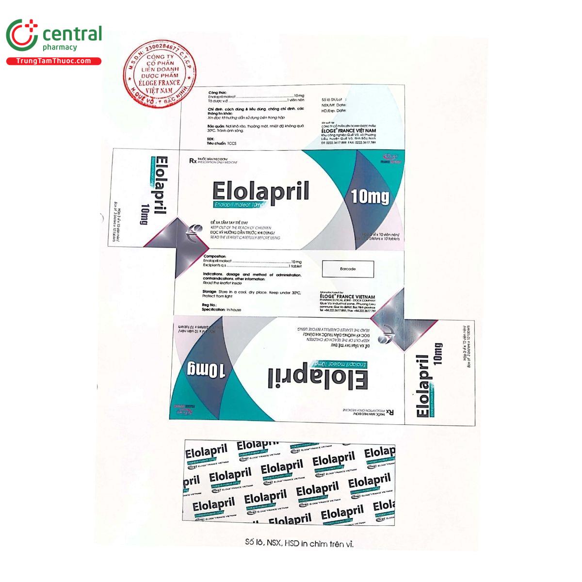 thuoc elolapril 10mg 2 N5365 thuoc elolapril 10mg 2 N5365