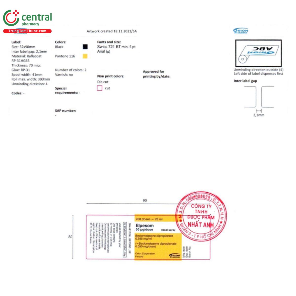 thuoc elpesom 50mcg dose 8 K4140