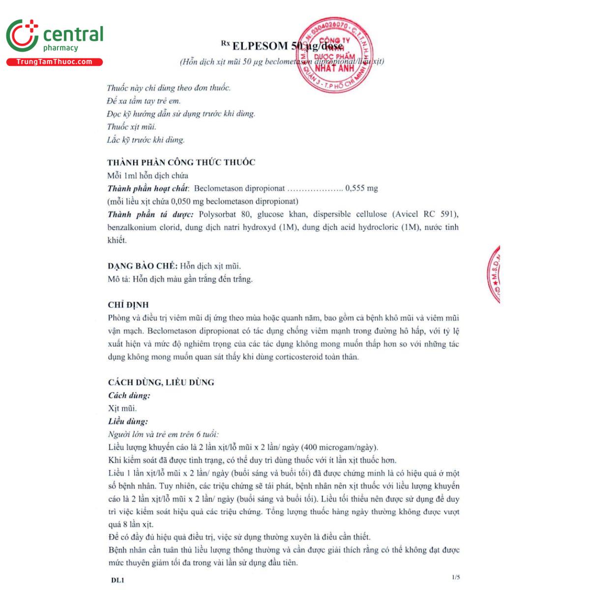 thuoc elpesom 50mcg dose 9 L4124