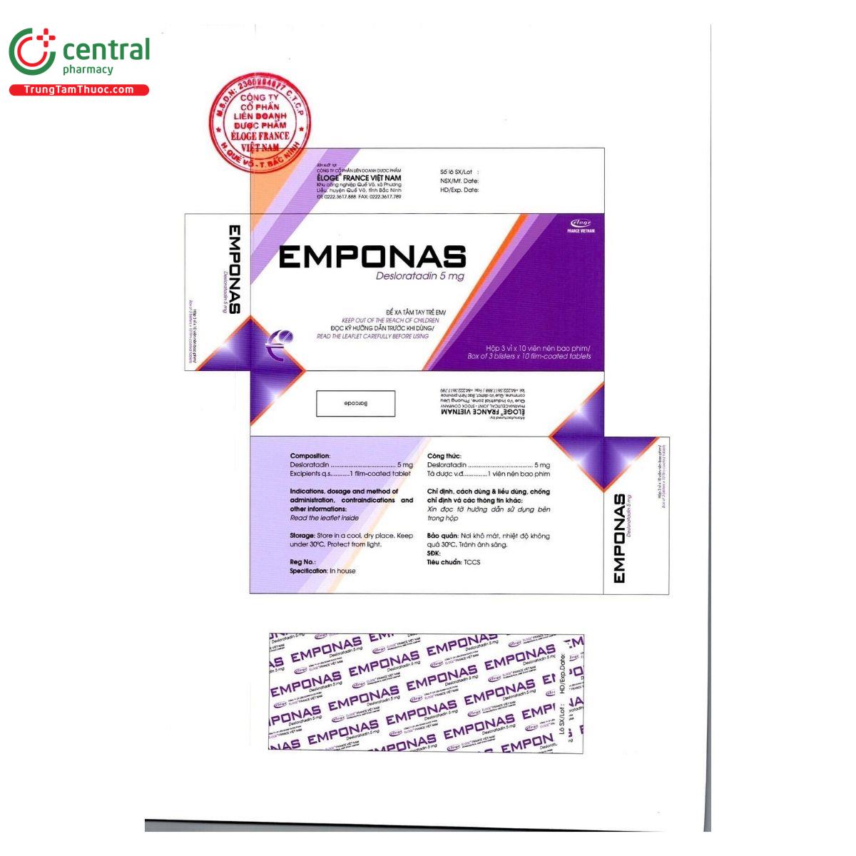 thuoc emponas 5 mg 2 B0584