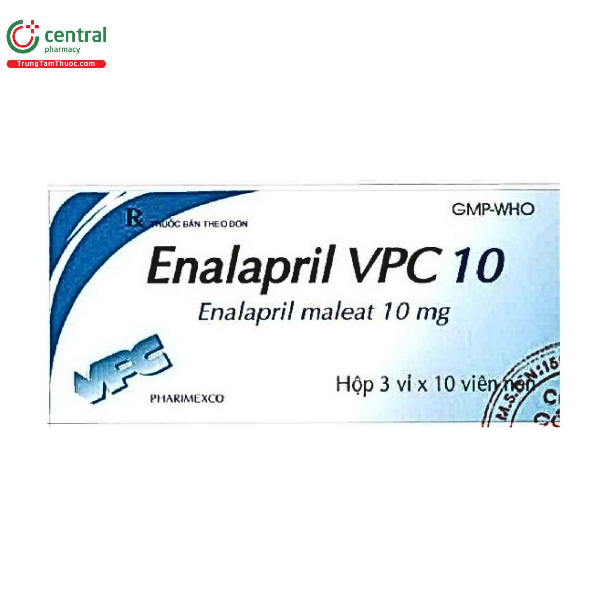 thuoc enalapril vpc 10 1 E1446 thuoc enalapril vpc 10 1 E1446