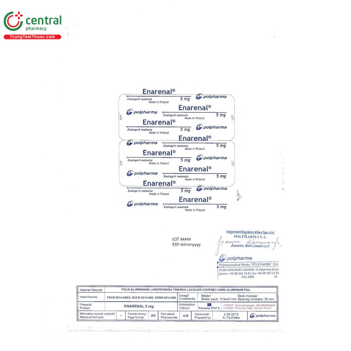 thuoc enarenal 5mg 3 G2458 thuoc enarenal 5mg 3 G2458