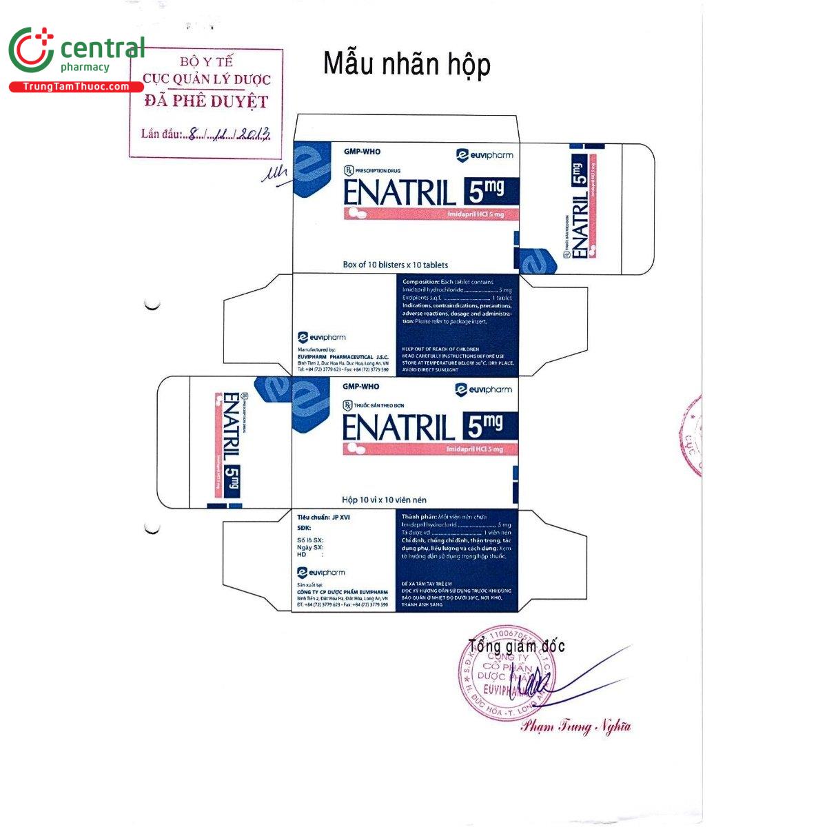 thuoc enatril 5mg 6 H3277 thuoc enatril 5mg 6 H3277