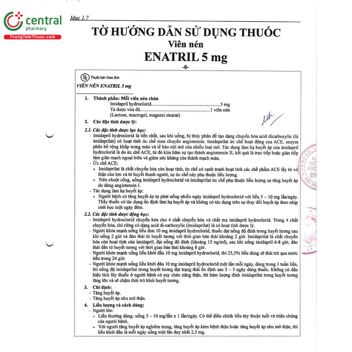 thuoc enatril 5mg 8 V8542 thuoc enatril 5mg 8 V8542