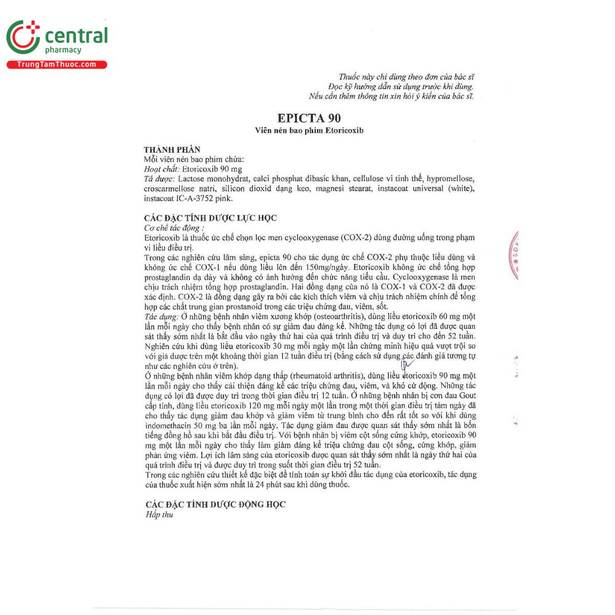 thuoc epicta 90 4 D1650 thuoc epicta 90 4 D1650