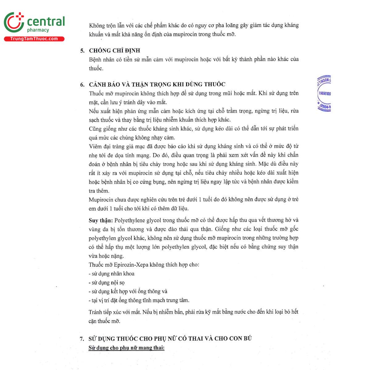 thuoc epirozin xepa ointment 2 w w 7 B0007