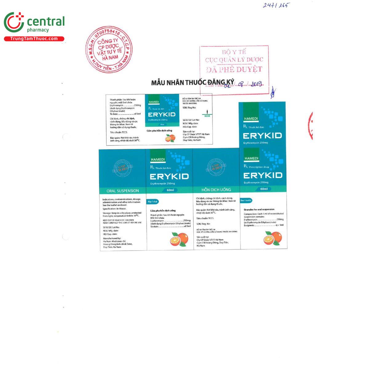 thuoc erykid 250mg 2 F2677 thuoc erykid 250mg 2 F2677