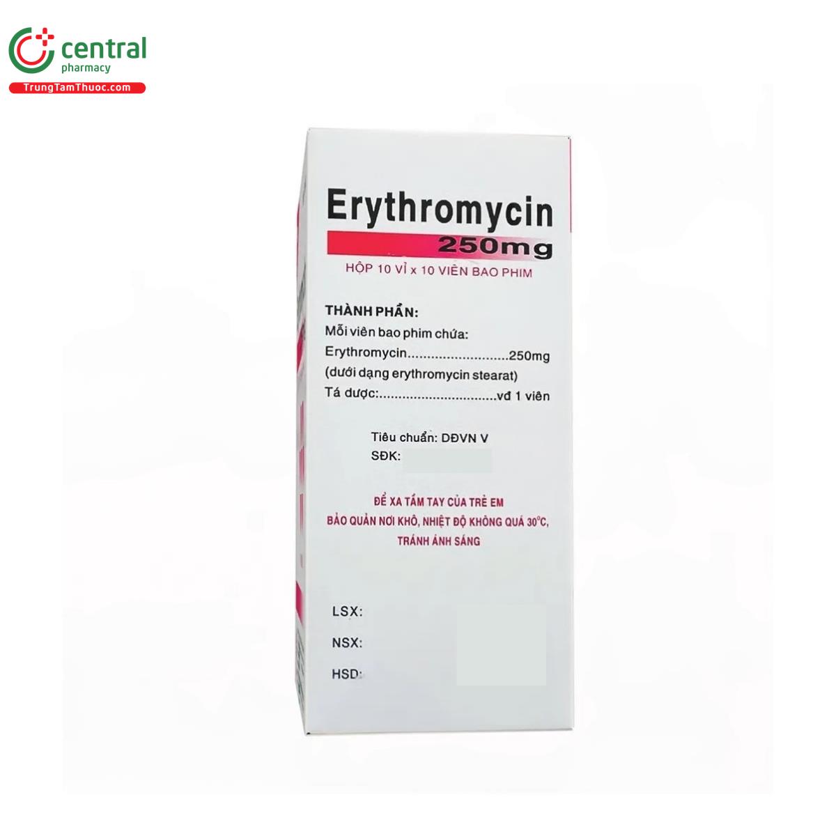 thuoc erythromycin 250mg vidipha vien bao phim 3 A0442 thuoc erythromycin 250mg vidipha vien bao phim 3 A0442
